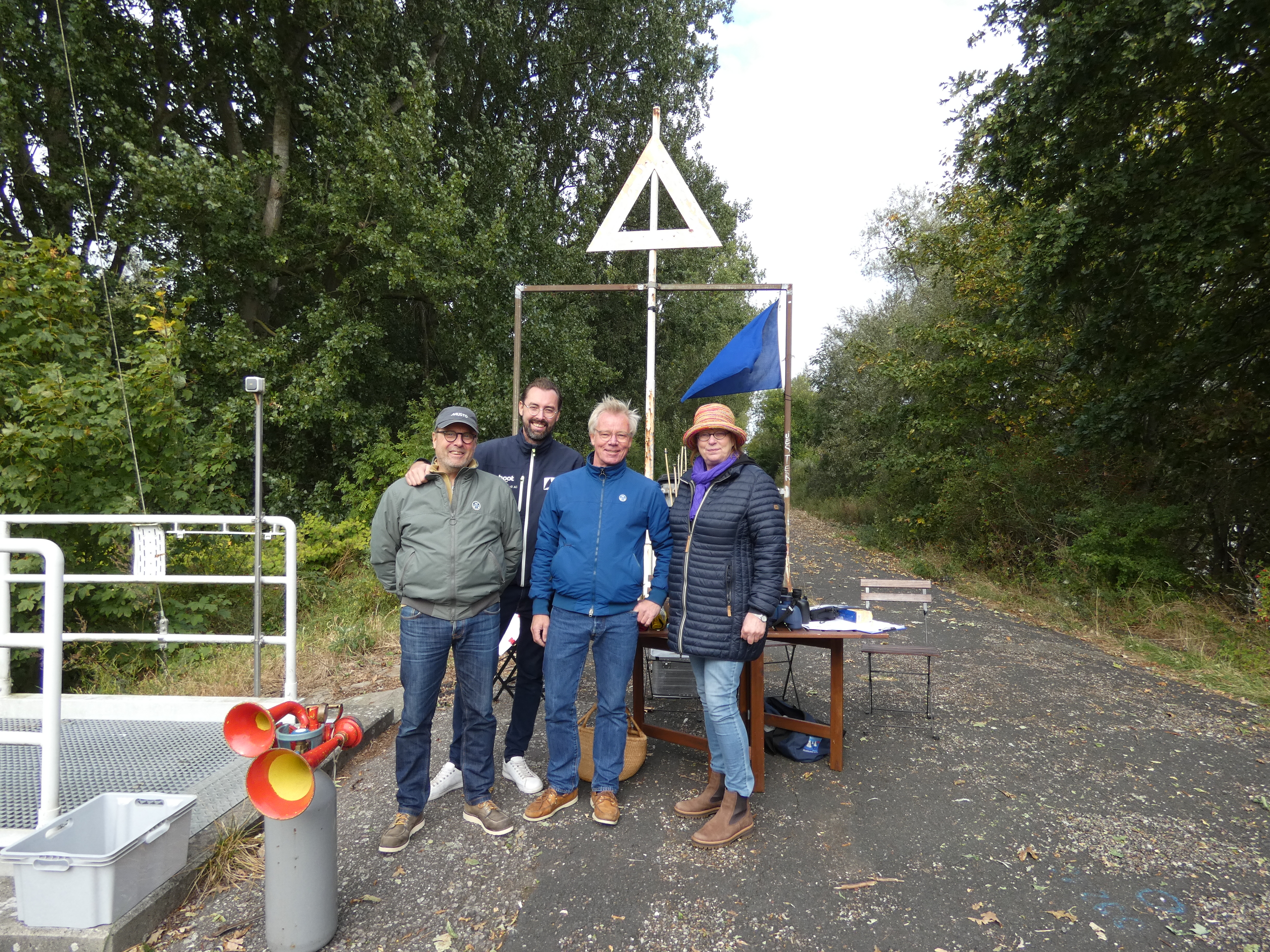 v.r.: Gesche, Andreas, Joshua, Ole