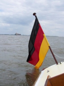 Folkeboot auf der Elbe
